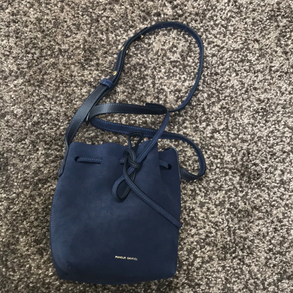 Mansur Gavriel Suede Mini Bucket Bag NWT!